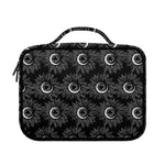 White And Black Sunflower Pattern Print Briefcase Bible Bag