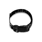 White And Black Sunflower Pattern Print Dog Collar