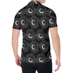 White And Black Sunflower Pattern Print Men's Shirt