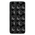 White And Black Sunflower Pattern Print Refrigerator Handle Covers