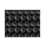 White And Black Sunflower Pattern Print Sherpa Blanket