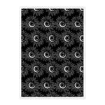 White And Black Sunflower Pattern Print Sherpa Blanket