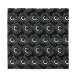 White And Black Sunflower Pattern Print Silk Bandana