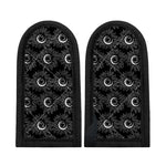 White And Black Sunflower Pattern Print Skillet Handle Cover