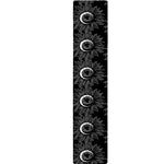 White And Black Sunflower Pattern Print Table Runner