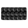 White And Black Sunflower Pattern Print Towel