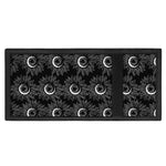 White And Black Sunflower Pattern Print Trifold Wallet