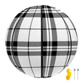 White And Black Tartan Pattern Print Basketball