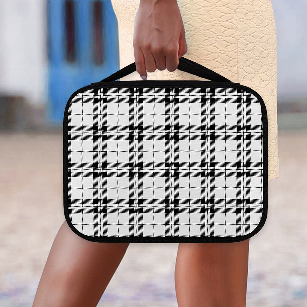 White And Black Tartan Pattern Print Classic Bible Case