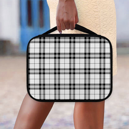 White And Black Tartan Pattern Print Classic Bible Case