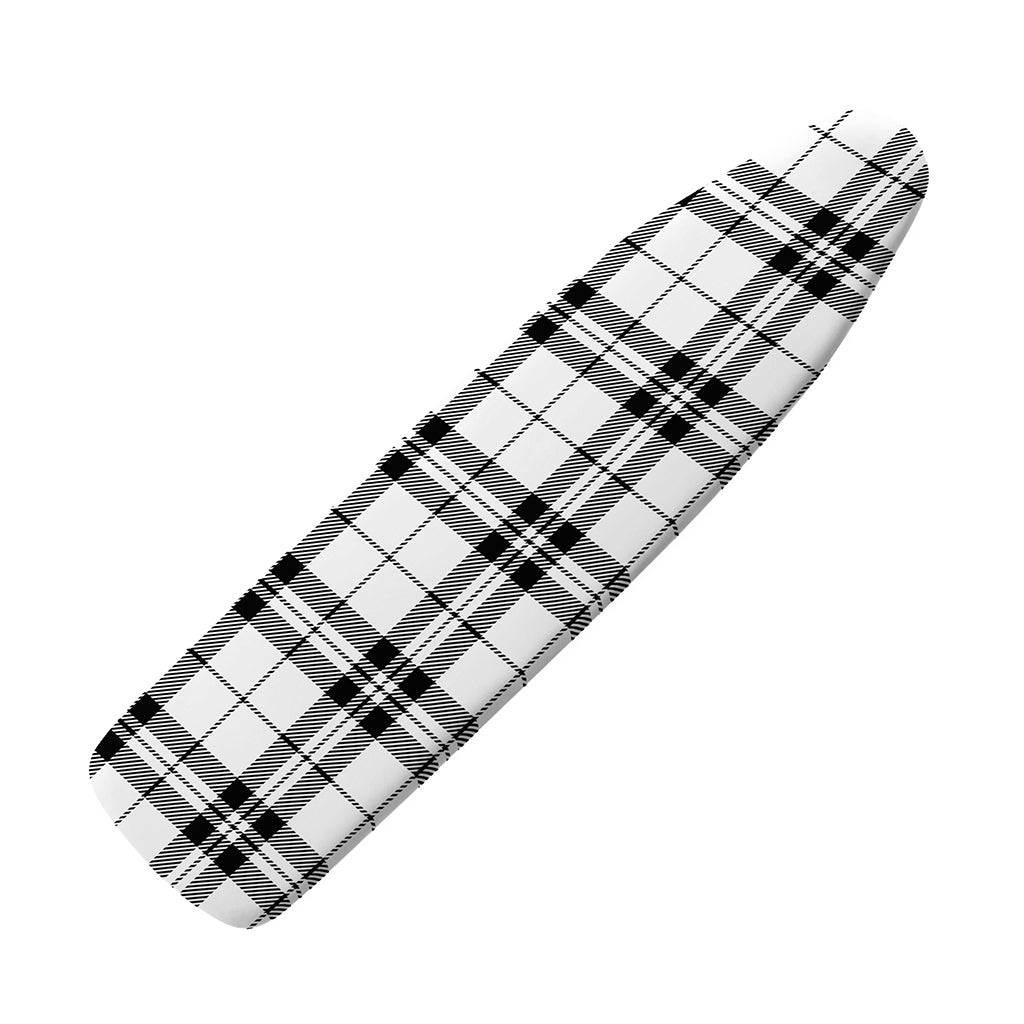 White And Black Tartan Pattern Print Ironing Board Cover