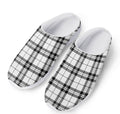 White And Black Tartan Pattern Print Mesh Casual Shoes