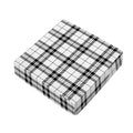 White And Black Tartan Pattern Print Outdoor Seat Cushion Cover