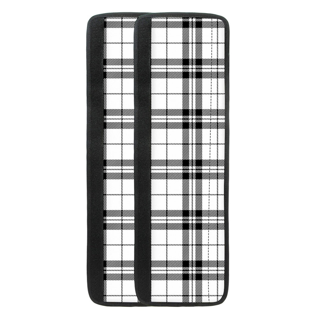 White And Black Tartan Pattern Print Refrigerator Handle Covers