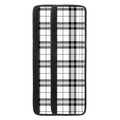 White And Black Tartan Pattern Print Refrigerator Handle Covers