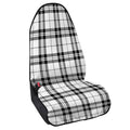 White And Black Tartan Pattern Print Waterproof Car Seat Cover