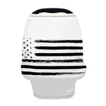 White And Black USA Flag Print Baby Seat Cover
