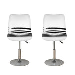 White And Black USA Flag Print Bar Stool Covers