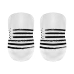 White And Black USA Flag Print Bar Stool Covers