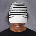 White And Black USA Flag Print Baseball Cap