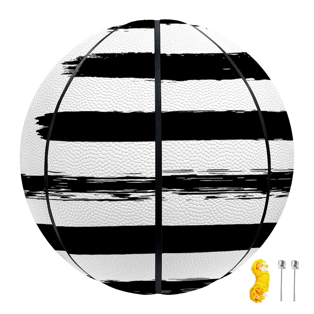 White And Black USA Flag Print Basketball