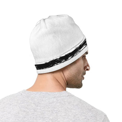 White And Black USA Flag Print Beanie