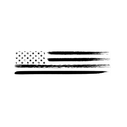 White And Black USA Flag Print Bed Runner