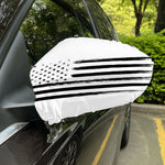 White And Black USA Flag Print Car Side Mirror Covers