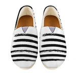 White And Black USA Flag Print Casual Shoes