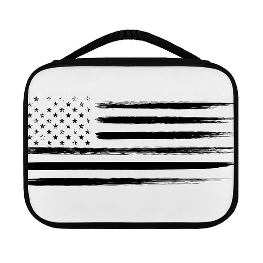 White And Black USA Flag Print Classic Bible Case