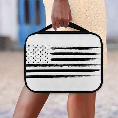 White And Black USA Flag Print Classic Bible Case