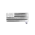 White And Black USA Flag Print Extended Mouse Pad