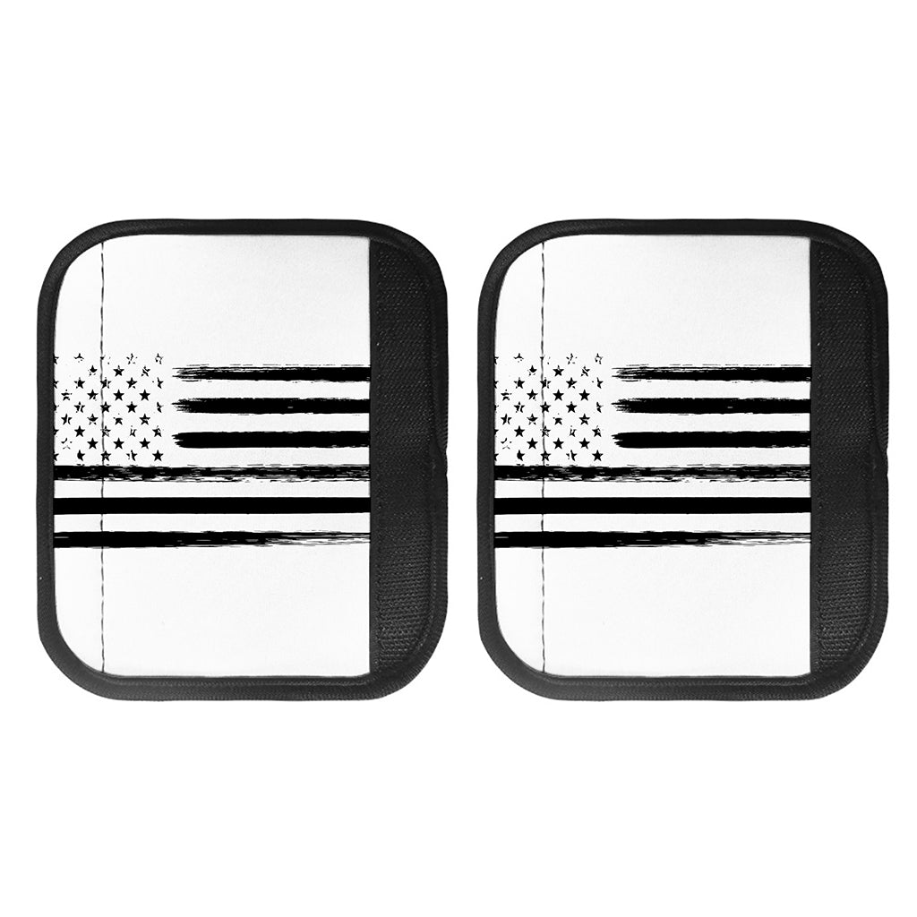 White And Black USA Flag Print Handle Covers