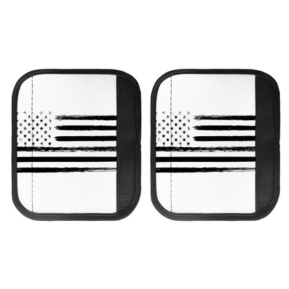 White And Black USA Flag Print Handle Covers