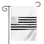 White And Black USA Flag Print House Flag