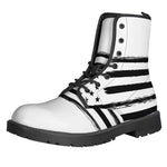 White And Black USA Flag Print Backpack