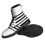 White And Black USA Flag Print Backpack