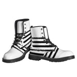 White And Black USA Flag Print Backpack