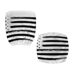 White And Black USA Flag Print Office Chair Cover