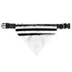White And Black USA Flag Print Over The Collar Dog Bandana