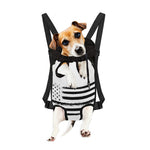 White And Black USA Flag Print Pet Carrier Backpack