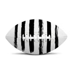 White And Black USA Flag Print Rugby Ball