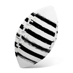 White And Black USA Flag Print Rugby Ball