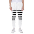 White And Black USA Flag Print Joggers