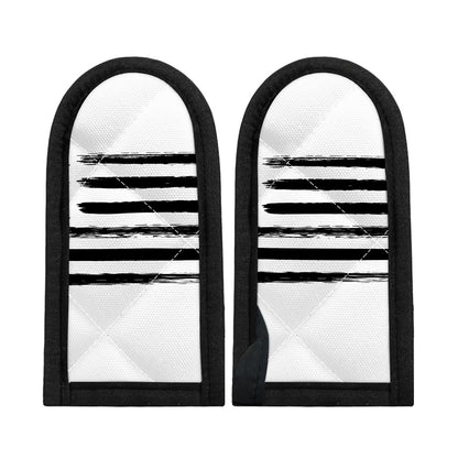 White And Black USA Flag Print Skillet Handle Cover