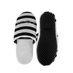 White And Black USA Flag Print Slippers