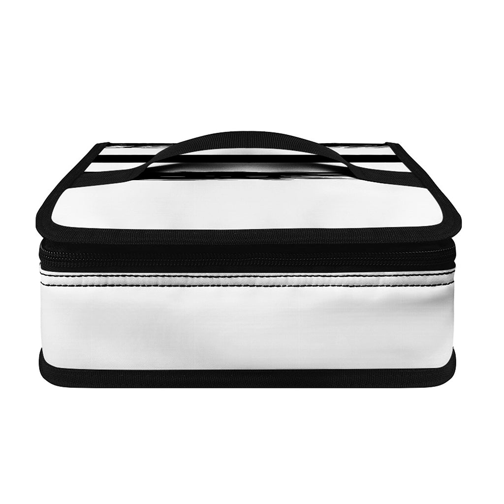 White And Black USA Flag Print Small Lunch Bag