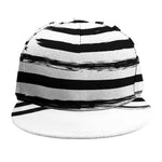 White And Black USA Flag Print Snapback Cap