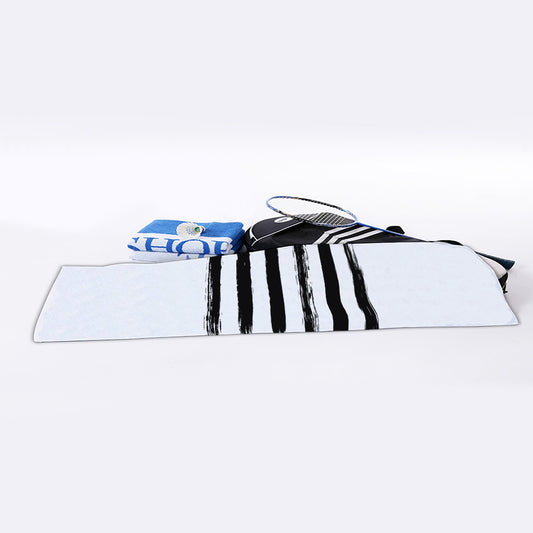 White And Black USA Flag Print Sports Towel