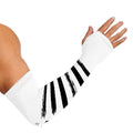 White And Black USA Flag Print Sun Protection Arm Sleeves
